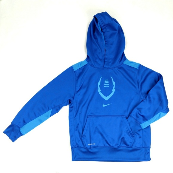 nike blue therma fit hoodie